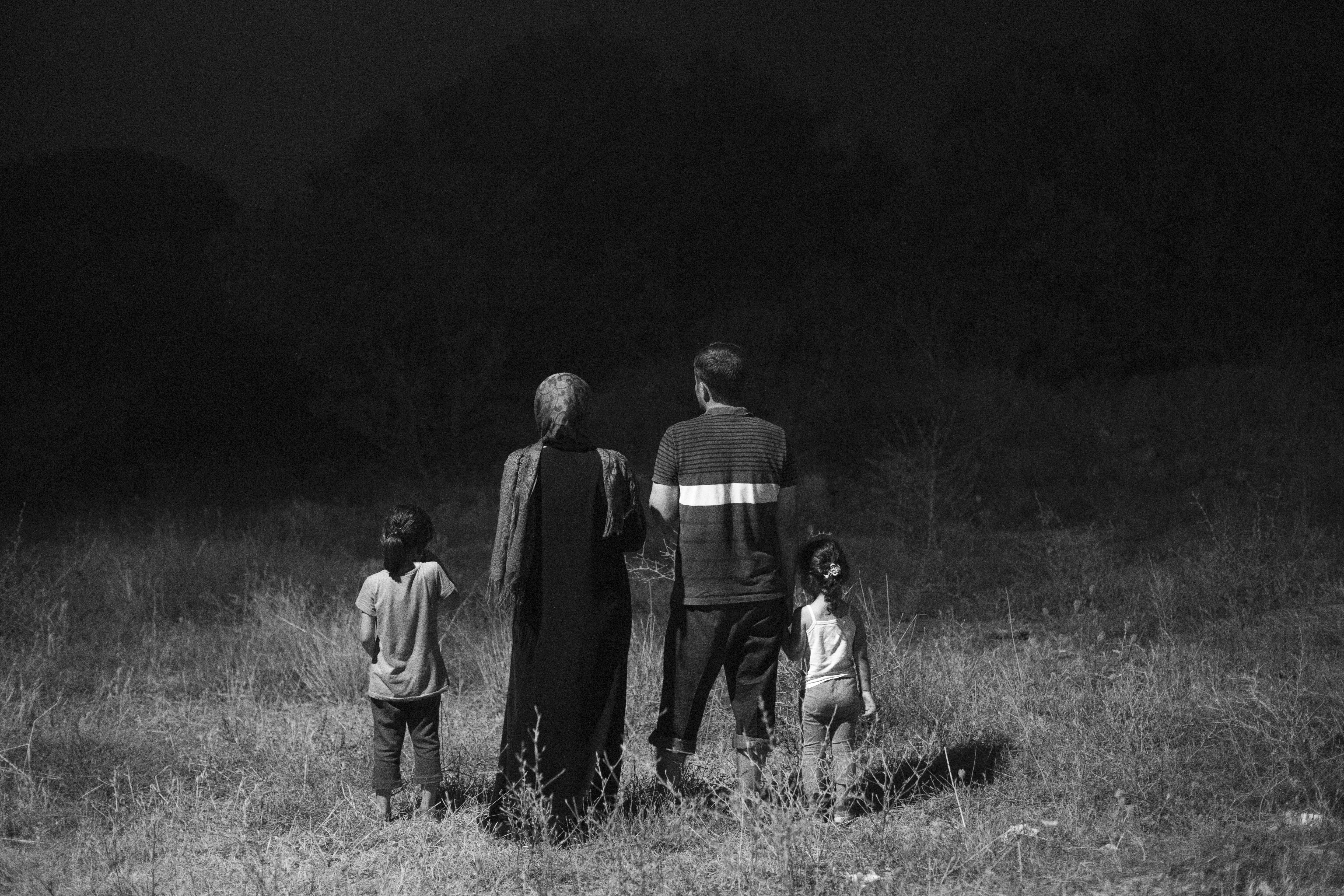 Family of refugees, Greece 2016